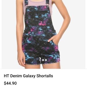 Hot topic galaxy overalls